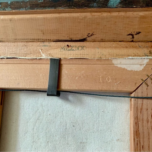 Vintage Beach Landscape Canvas Oil Painting Sine By K. Huoring  14/16 Inches - Picture 8 of 14